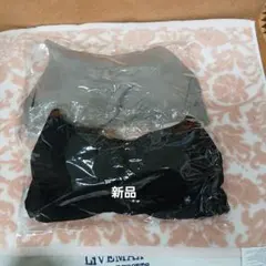 ツーハッチ 楽盛りインナーワイヤー入りブラックVネック&グレージュUネック