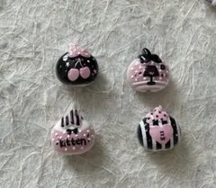 カスタムボールペン対応ビーズ 資材 チャーム 浮き彫りビーズ