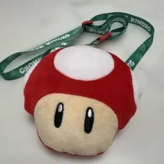 お値下げUSJマリオ キノコぬいぐるみ　カードショルダー