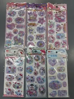 【海外製】サンリオウォーターシール 6枚セット