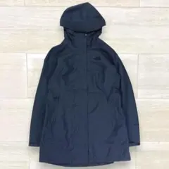 美品 ノースフェイス ウインドブレーカー ナイロンジャケット ネイビー M ロゴ