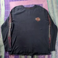 90s 00s Hurley Davidson サーマル ファイヤーフレイムのサムネイル