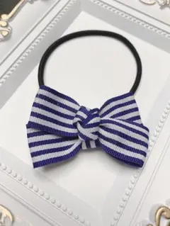 キッズ リボン ヘアゴム グログランリボン