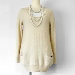 フェアリーグランジ ニット　ワンピース　チュニック　重ね着　バレエコア 姫カジ