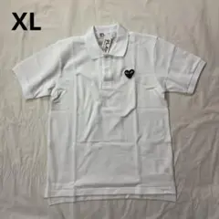 未使用 XL PLAY COMME des GARCONS ハート刺繍ポロシャツ - メルカリ