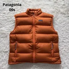 00s Patagonia Goose Down Vest オレンジ L