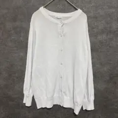 CINEMA CLUB カーディガン ライトグレー 上品 Lサイズ カジュアル