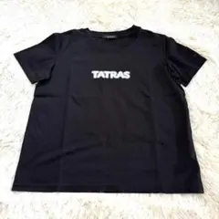 【新品同様】TATRAS ANDEZスプレープリント風ロゴプリントTシャツ Lのサムネイル