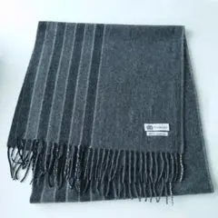 ●FAIRFAX フェアファクス カシミヤマフラー 幅広 ストライプ