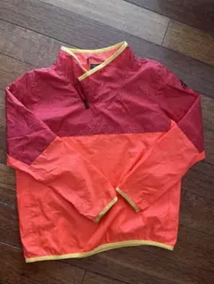 adidasハーフジップ ウィンドブレーカー 赤とオレンジ130