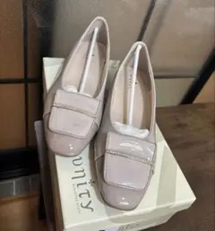 unity パンプス ベージュ 24.5cm