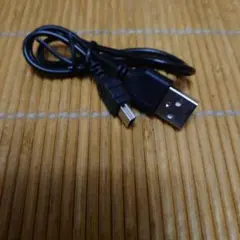 USB-A to USB-B ケーブル 黒 約1メートル
