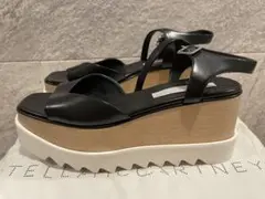 37未使用品✨️ステラマッカートニー厚エリスサンダル黒139000円
