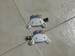 シナモンロール　ダイカット前髪クリップ