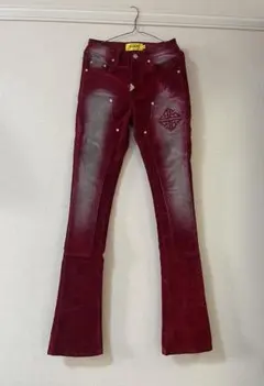 ganni レオパード柄 デニム パンツ レッド TAKATO着用 GRANCY - メルカリ