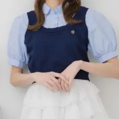 emsexcite パフ袖ドッキングシャツのサムネイル