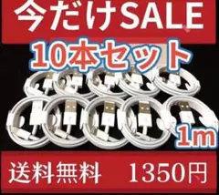 充電ケーブル 1m 10本セット 送料無料