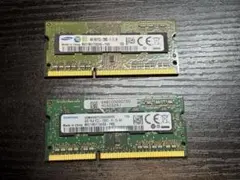 Samsung ノートPC用メモリ 4GB 2枚セット PC3L-12800S