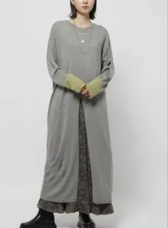 ニコアンド 2WAYセンタースリットワンピース