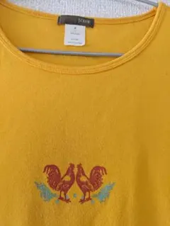 J.CREW 半袖 Tシャツ イエロー 鶏柄 Mサイズのサムネイル