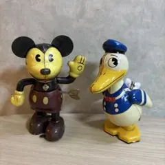 ヤングエポック ディズニー ゼンマイ ブリキ 4体 レトロ フィギュア