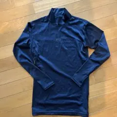 ネイビー ハイネック 長袖 アンダーシャツ
