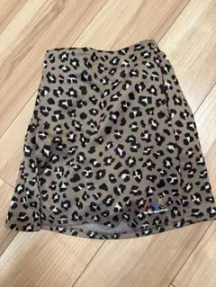 Xgirlヒョウ柄ブラウンスカート　キュロット130