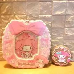 サンリオ　マイメロディ　刺繍缶バッジ＆カードホルダー
