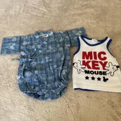 Disney ミッキー甚平とタンクトップセット