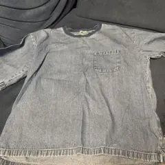 GU デニム ポケット付き Tシャツ Sサイズ
