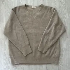 IENA ベージュ Vネック セーター 38 ニット