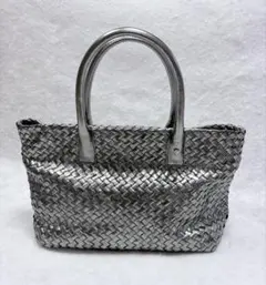HELEN KAMINSKI ハンドバッグ 編み込み素材 グレー系 - メルカリ