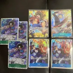 ワンピースカード　ルフィSEC サンジRパラレル　サボSR ブルックSR