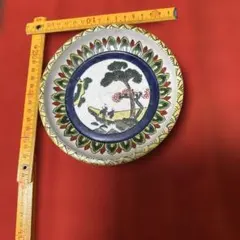 古九谷青手唐絵見付鉢　江戸時代　緑角福　獅子に牡丹紋　再興九谷　骨董　美品希少品 古九谷青手唐絵見付鉢 江戸時代 緑角福 獅子に牡丹紋 再興九谷 骨董 美