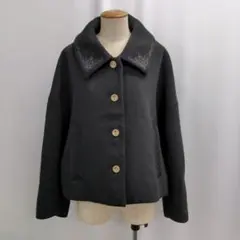 axes femme 黒刺繍アウター