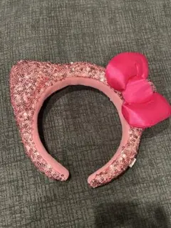 USJ　ハロキティーカチューシャスパンコールピンク