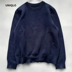 UNIQLO メンズ ウォッシャブルストレッチミラノリブクルーネックセーター