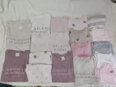 gelato pique(ジェラートピケ)ルームウェア上下ワンピ18点まとめ売り