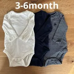 babyGap⭐︎長袖肌着ロンパース3枚組