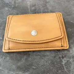 エルゴポック ベージュレザーコインケース
