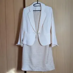 アイボリー ジャケット ワンピース セット