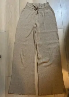 UNIQLO ウォッシャブルリブニットパンツ ユニクロ S