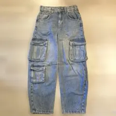 ZARA キッズ カーゴデニムパンツ 140cm