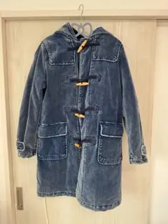 90s Denim&co デニム ダッフルコート 裏地ブランケット 取り外し可