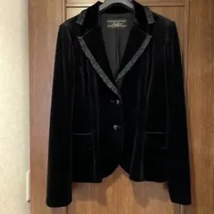 ま*こ様 レリアン◇11号◇ジャケット◇黒色◇美品◇ベロア