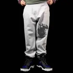 新品 ドルク チンパンジー バナナ ピストル バンクシー風 スウェットパンツ