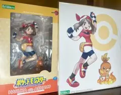 コトブキヤ　ポケモン 『ハルカ with アチャモ』 フィギュア　色紙付き