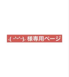 ⸜( ˶'ᵕ'˶)⸝ 様専用ページ