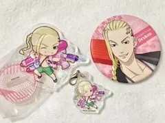 東京リベンジャーズ 東リベ スマイルベースカフェ 缶バ アクスタ 龍宮寺堅