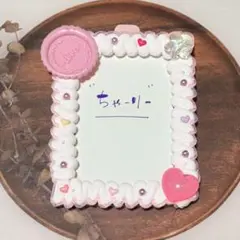 ホイップデコ トレカケース ホワイト ピンク 桃 春 桜 デコトレカ B8